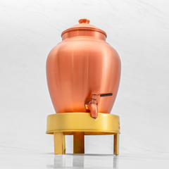 Pure Copper Kiwi Water Dispenser | Leak Proof Water Dispenser with Tap | Matte Finish
