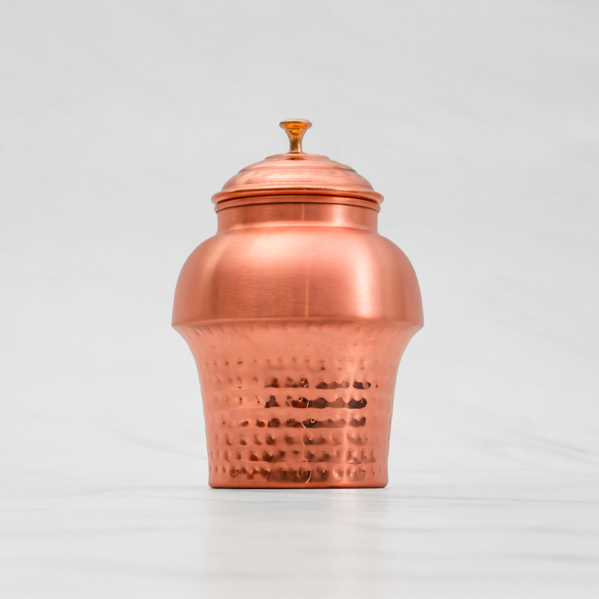 Pure Copper Mushroom Jar | Copper Jar for Water, Dry-fruits, Chocolates and Decoration