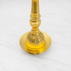 Brass Peacock Samai for Pooja | Handcrafted Pure Brass Latern, Diya for Puja