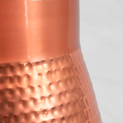 Pure Copper Pear Water Dispenser | Leak Proof Water Dispenser with Tap | Hammered Finish