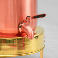 Pure Copper Pineapple Water Dispenser | Leak Proof Water Dispenser with Tap | Matte Finish