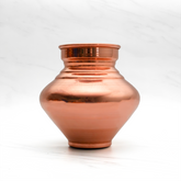 Pure Copper Pooja Kalash - Strong & Heavy - Harmless & Lead-Free - Leak Proof - Provides Many Health Benefits