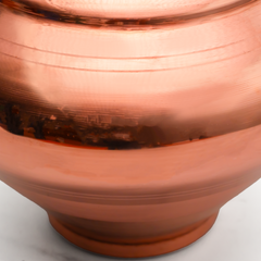 Pure Copper Pooja Kalash - Strong & Heavy - Harmless & Lead-Free - Leak Proof - Provides Many Health Benefits