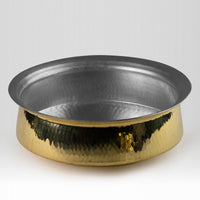 Pure Brass Lagan for Cooking – Tin Coated (Kalai) – Handcrafted Hammered & Traditional Design