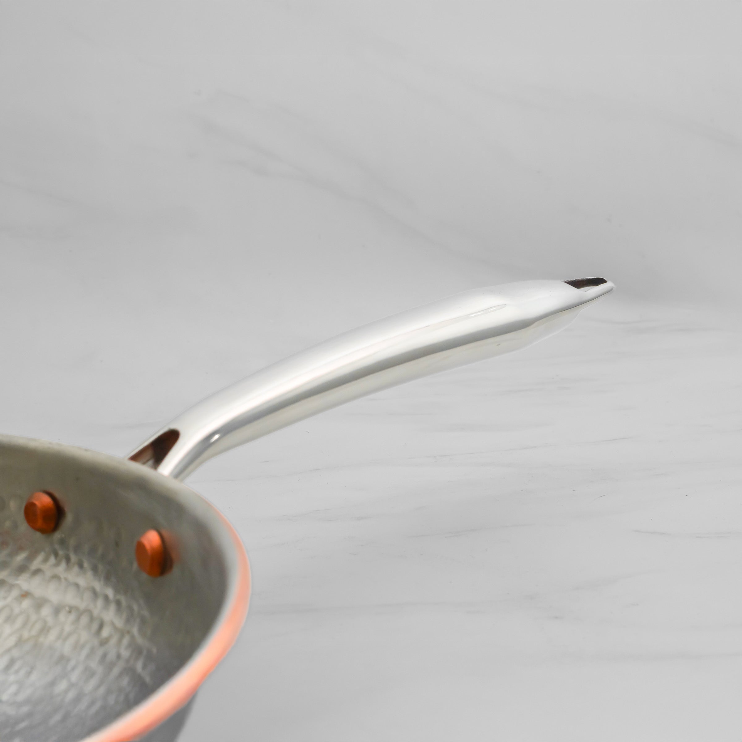 Pure Copper Saute Pan with Heat Resistant Handle for Cooking – Tin Coated (Kalai) – Handcrafted Hammered & Traditional Design