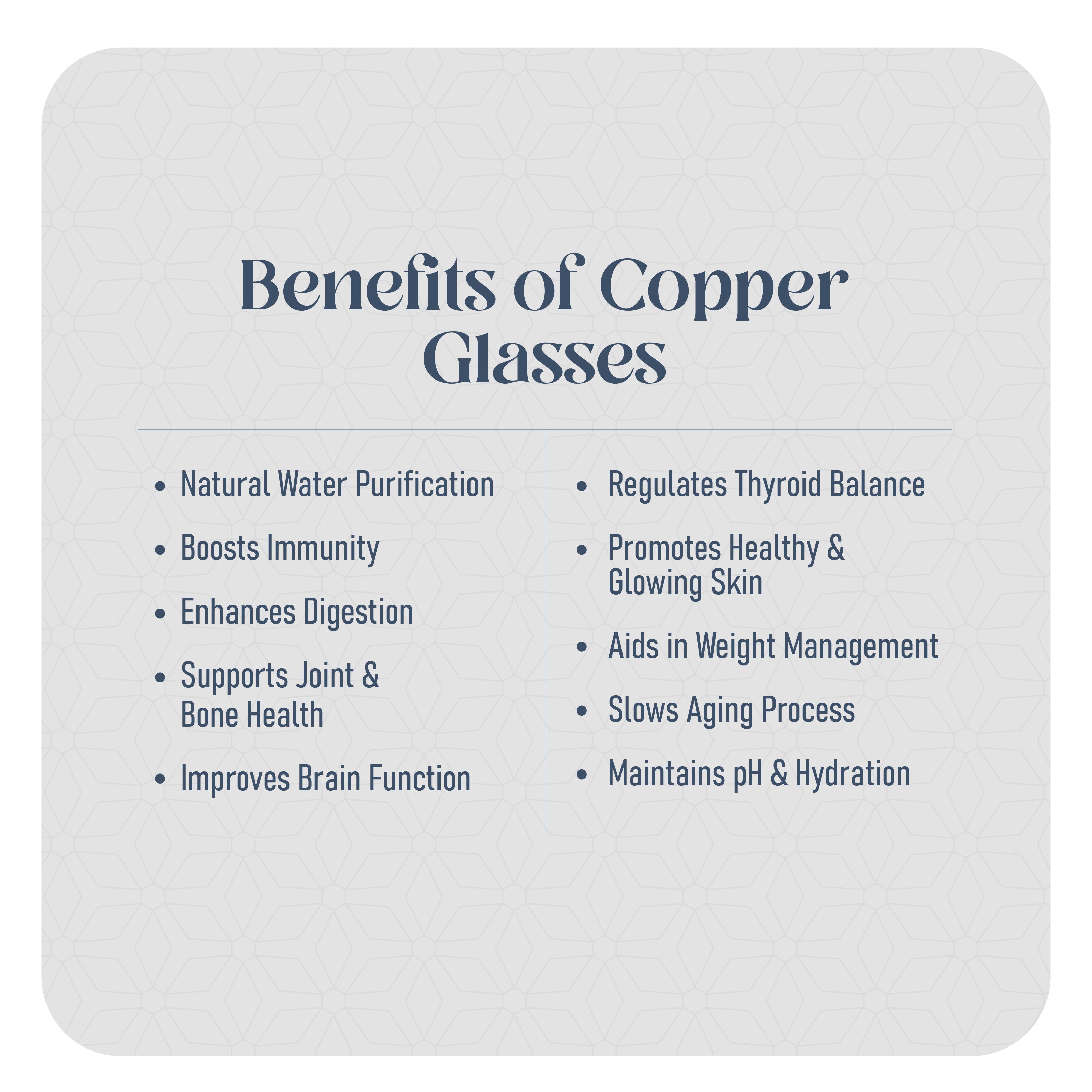 Pure Copper Silver Touch Water Glass with Luxury Design, Drinking Serving Water, Yoga Ayurveda | Handcrafted Lined Hammering Glass