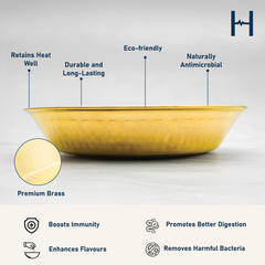 Pure Brass Parat for Dough Atta Kneading | Utensils for Your Kitchen | Pure Brass Parat Platter