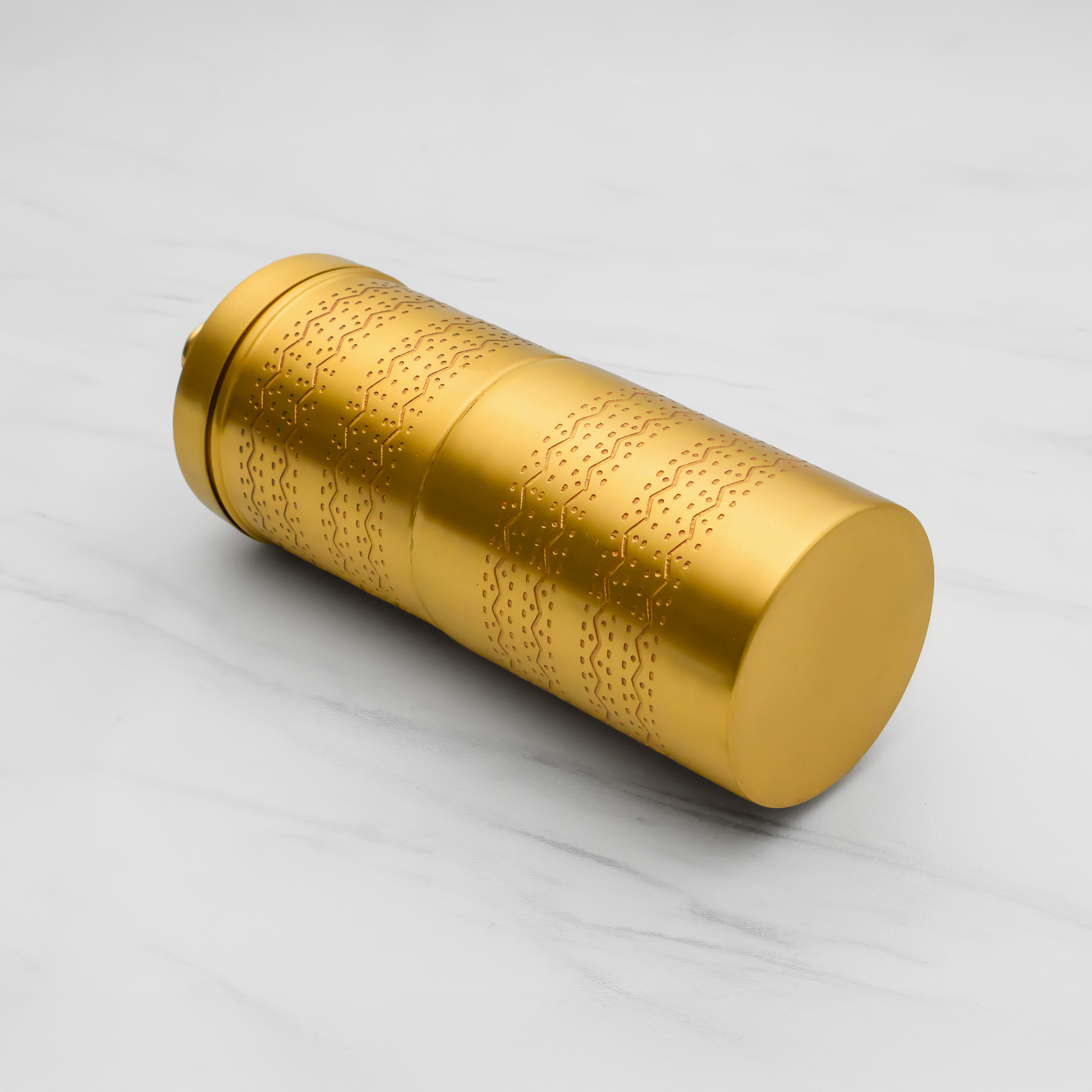 Pure Brass Filter Coffee Maker, South Indian Filter Coffee Maker, Coffee Decoction Maker, Coffee Brewer - Traditionally Handcrafted Kumbakonam Style