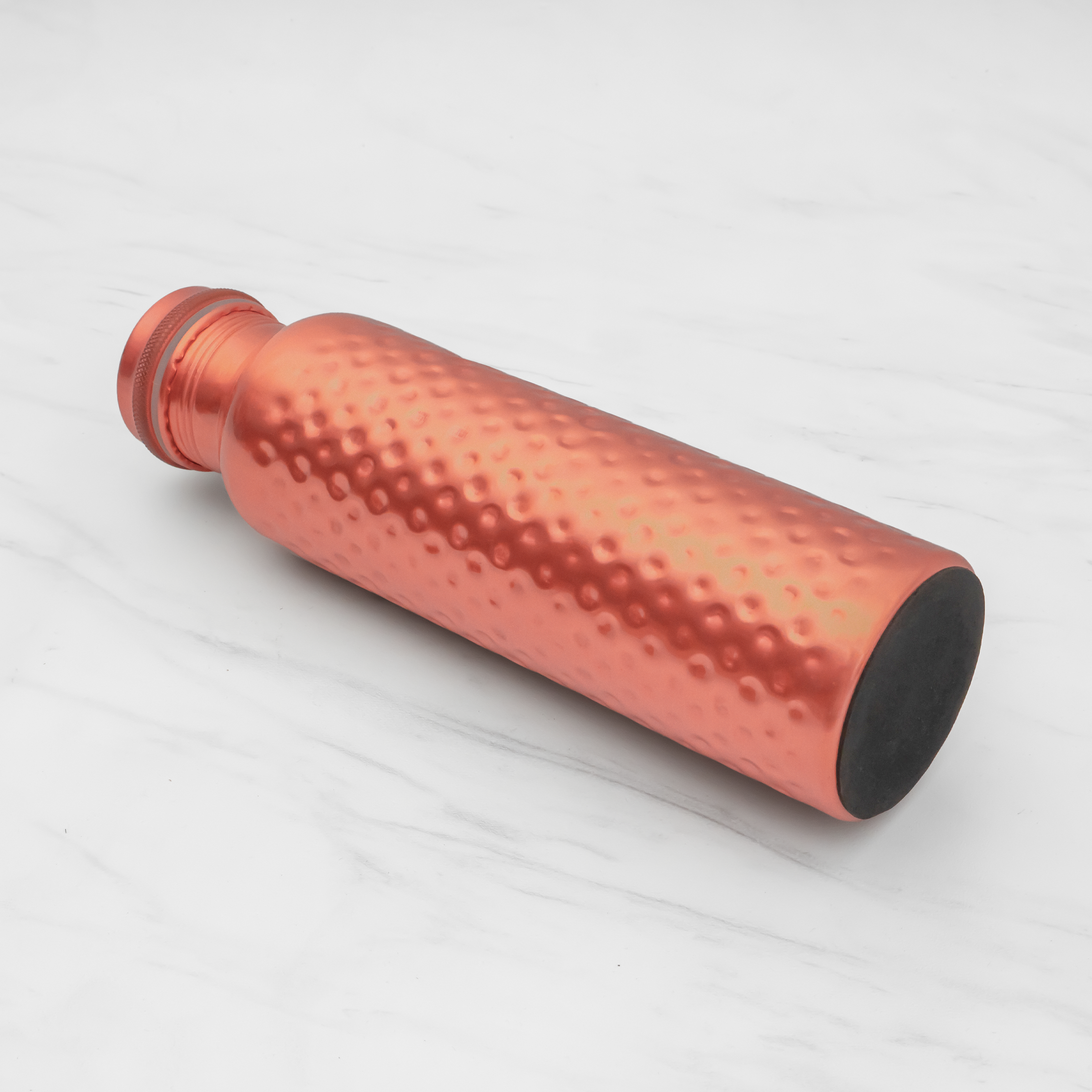 Pure Copper Water Bottle | Leak proof Water Bottle, Hammered Finish | 1 Litre