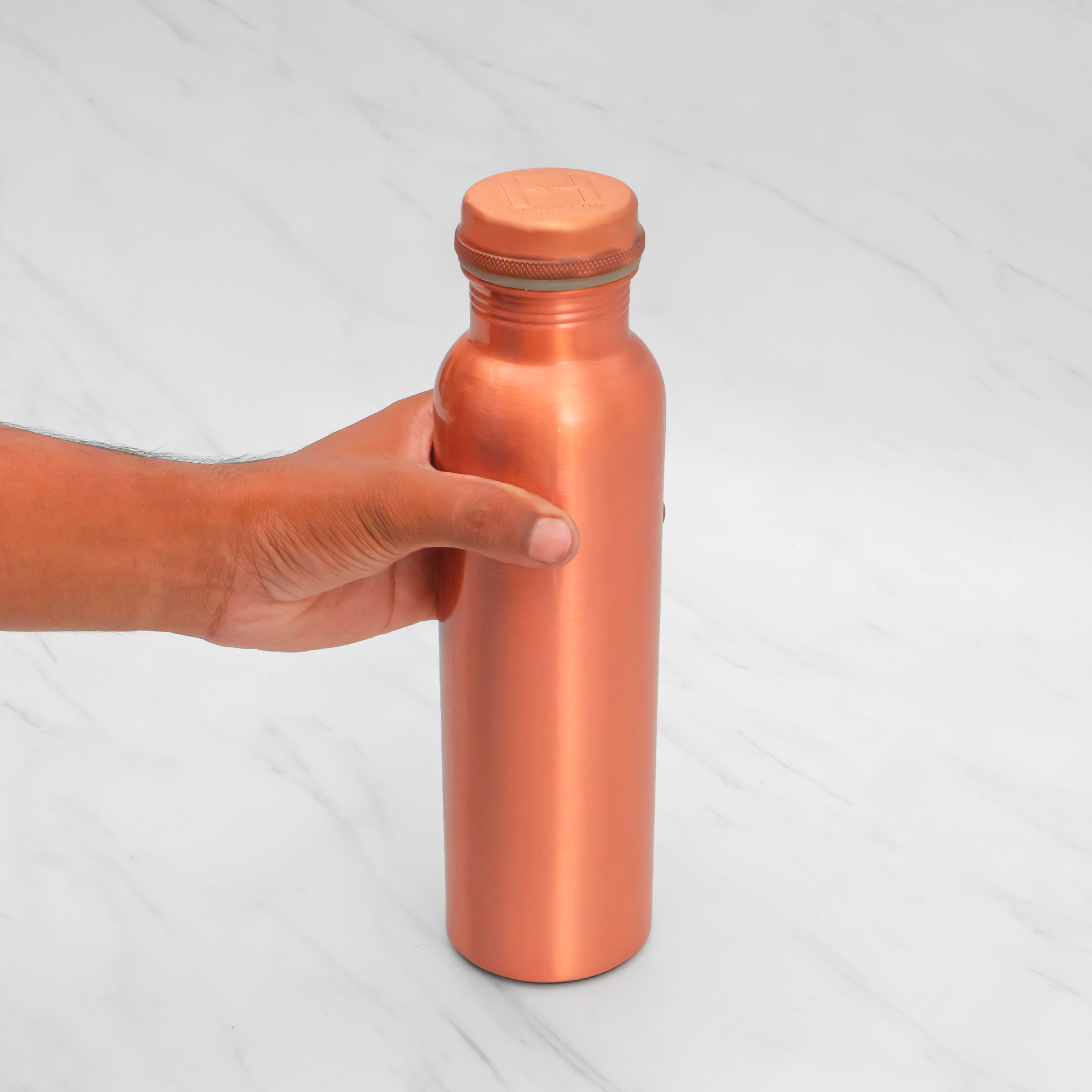 Pure Copper Water Bottle | Leak proof Water Bottle, Matte Finish | 1 Litre